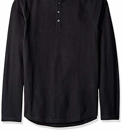 Thermal Waffle-Knit Henley