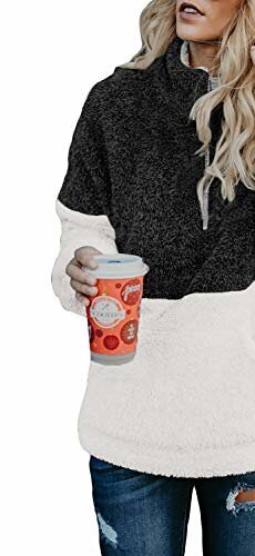 Sherpa Color-Block Pullover Hoodie