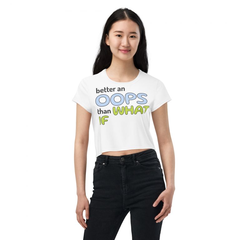 Women's All-Over Print Crop Tee