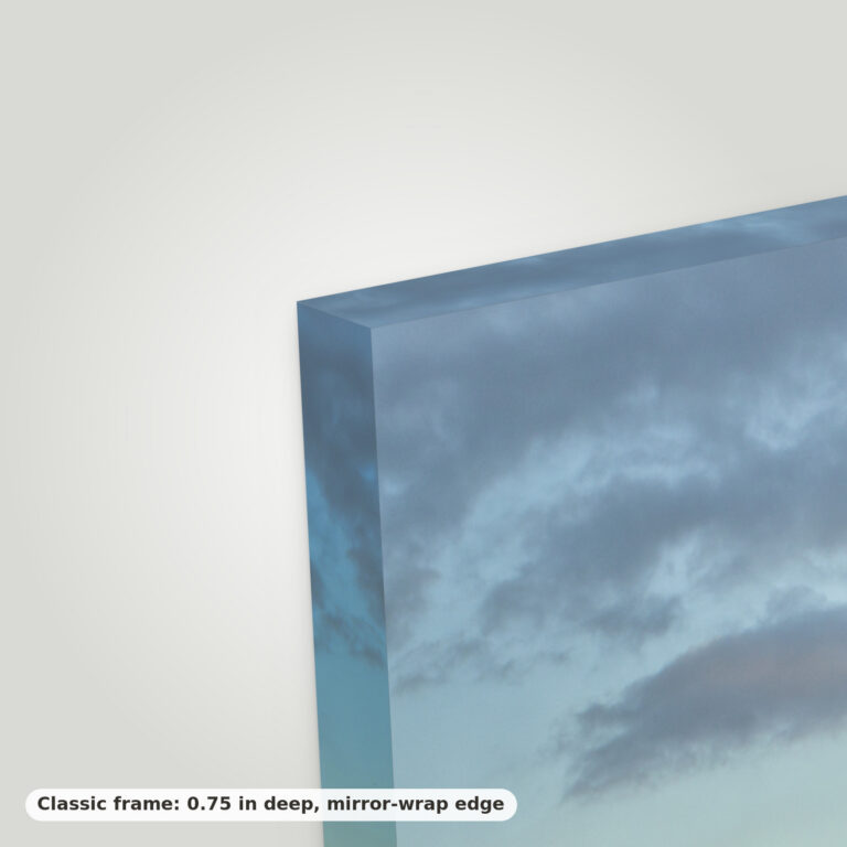 Close-up of a Classic canvas frame, 0.75 in deep